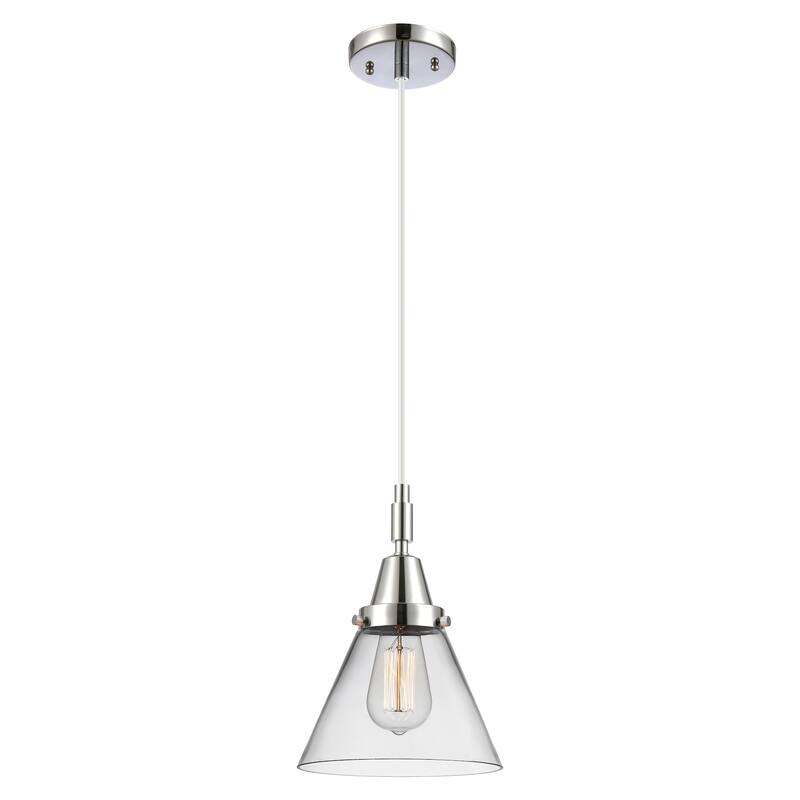 Innovations Lighting 447-1P-G42 Cone 8" Wide Mini Pendant with Clear