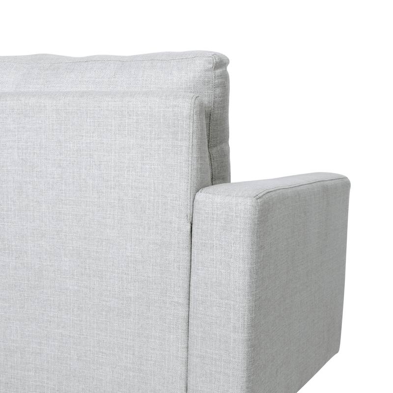 Contemporary Tufted 3-Seater Sofa with Square Arms