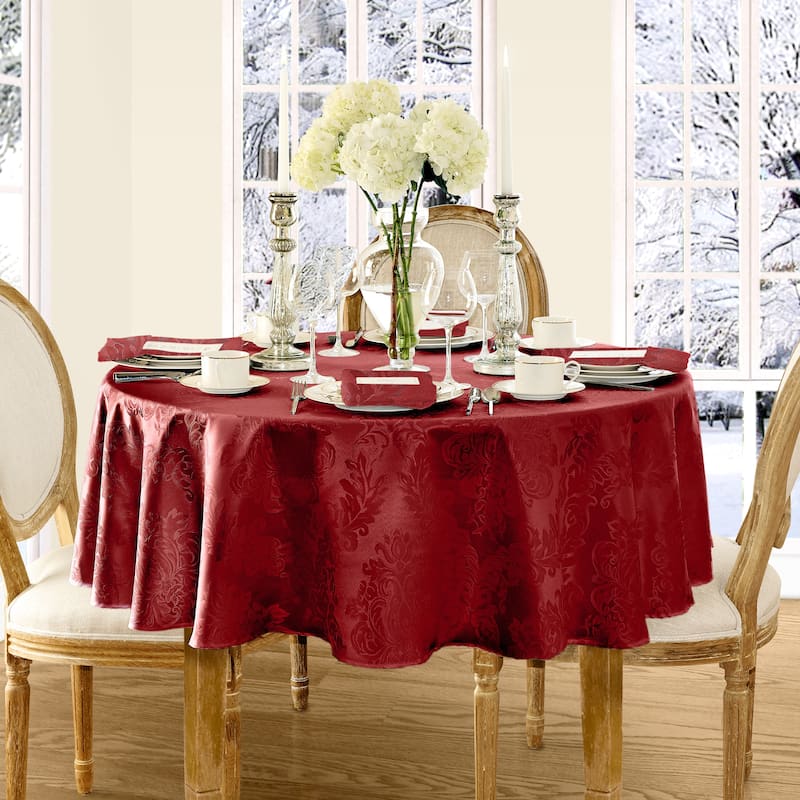 Elrene Barcelona Damask Elegant Fabric Tablecloth