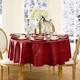 Elrene Barcelona Damask Elegant Fabric Tablecloth - 70" round - Red