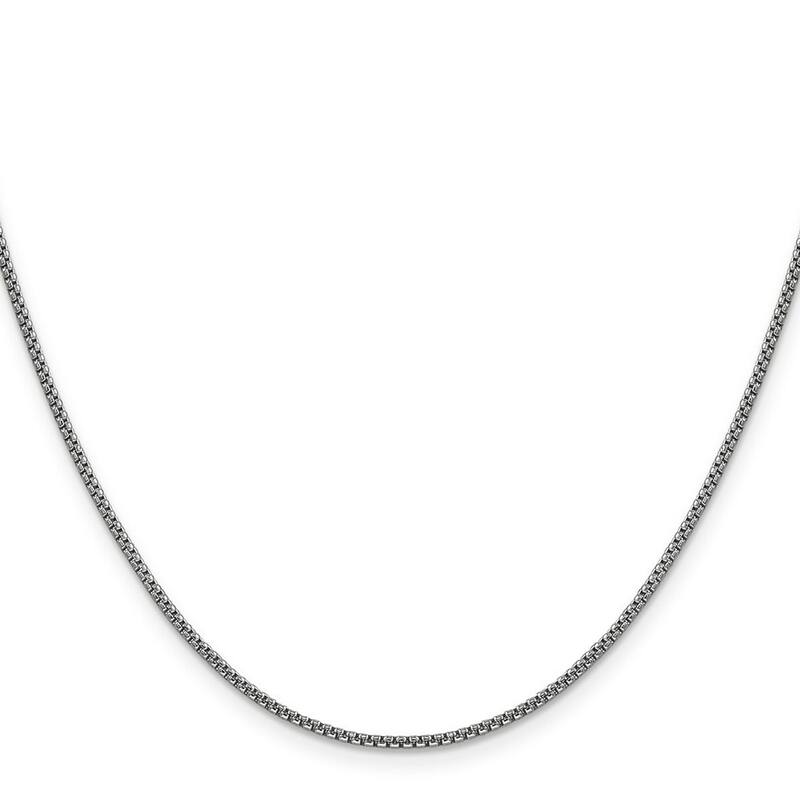 Curata 14k Yellow Gold 1.5mm Hollow Round Box Chain Necklace Options: 16 18 20 22 24 26 28 30