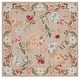 preview thumbnail 31 of 63, SAFAVIEH Handmade Chelsea Rubi French Country Floral Wool Rug 3' Square - Beige - Square