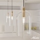 preview thumbnail 1 of 12, Hunter 16" Lochemeade 1-Light Pendant - Kitchen Island, Dining Room, Bedroom - Modern Farmhouse, Contemporary, Industrial Alturas Gold