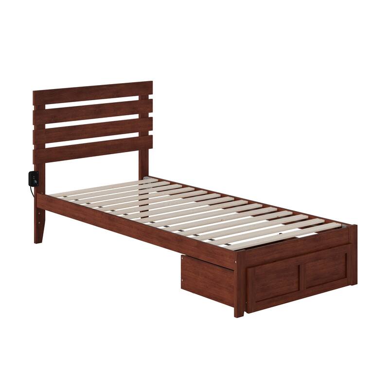 Oxford Platform Bed with Foot Drawer