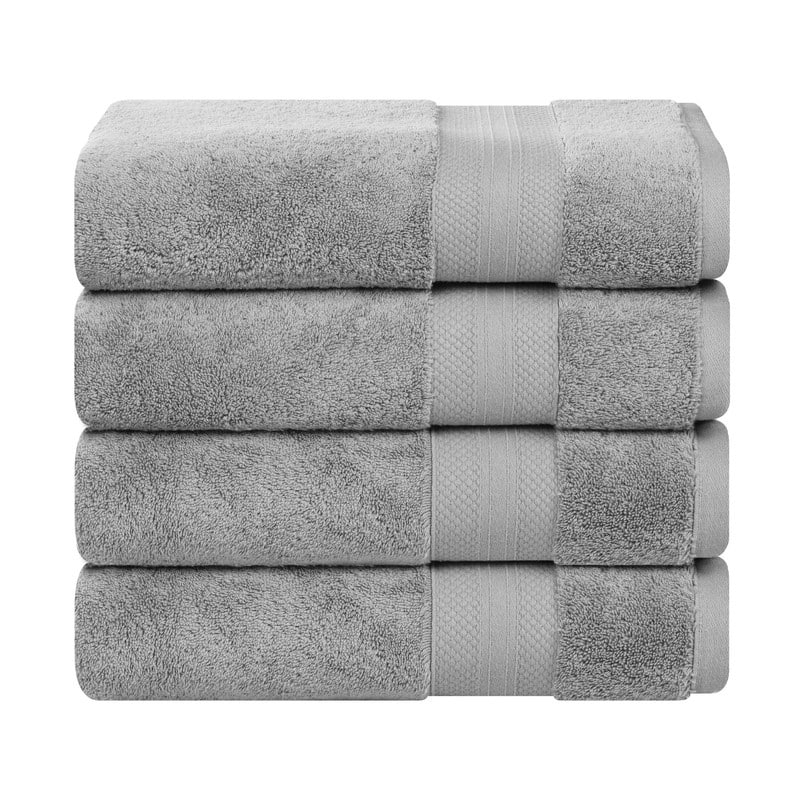 Superior Aria Turkish Cotton Heavyweight Bath Towel Set of 4