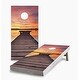 preview thumbnail 1 of 5, Sunset Beach Boardwalk Regulation 2x4 Cornhole Game Set 2x4 Boards (24" x 48") - Include ALL Accessories