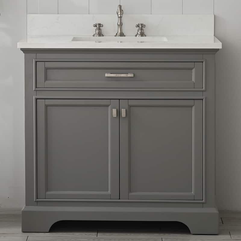 Milano 36" Single Vanity in Gray