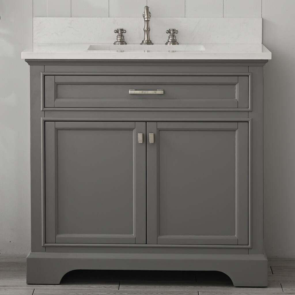 Milano 36" Single Vanity in Gray