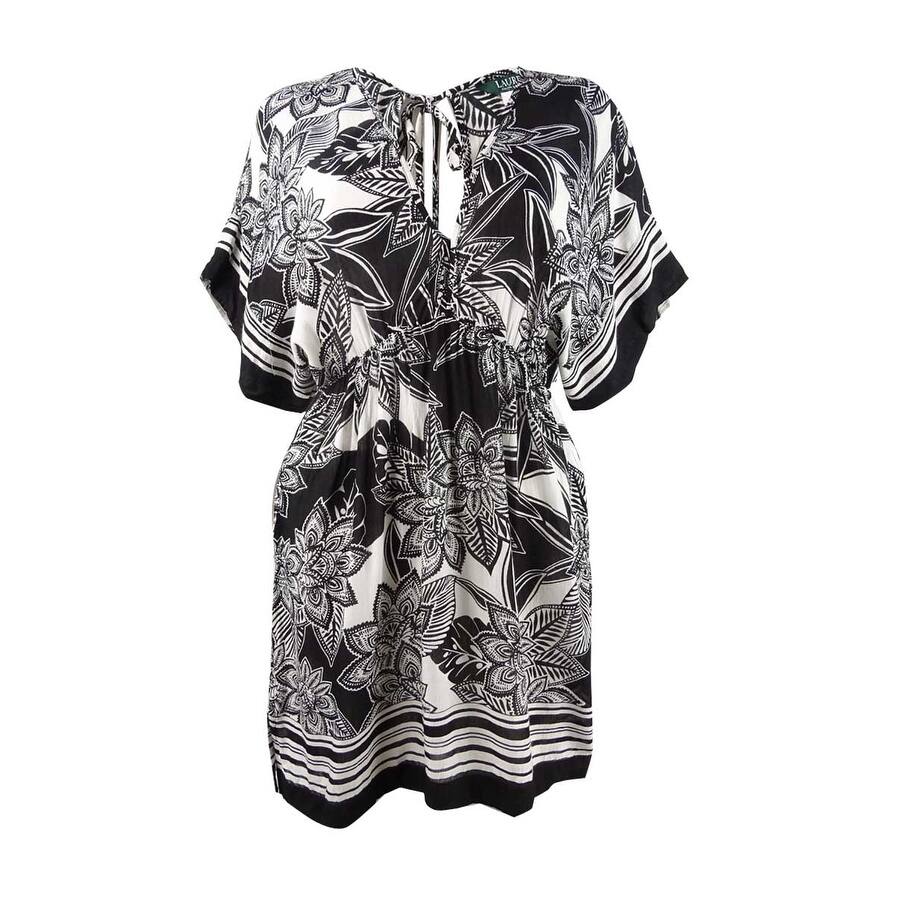 Lauren by Ralph Lauren Women's Printed Tunic Swim Top Cover-Up