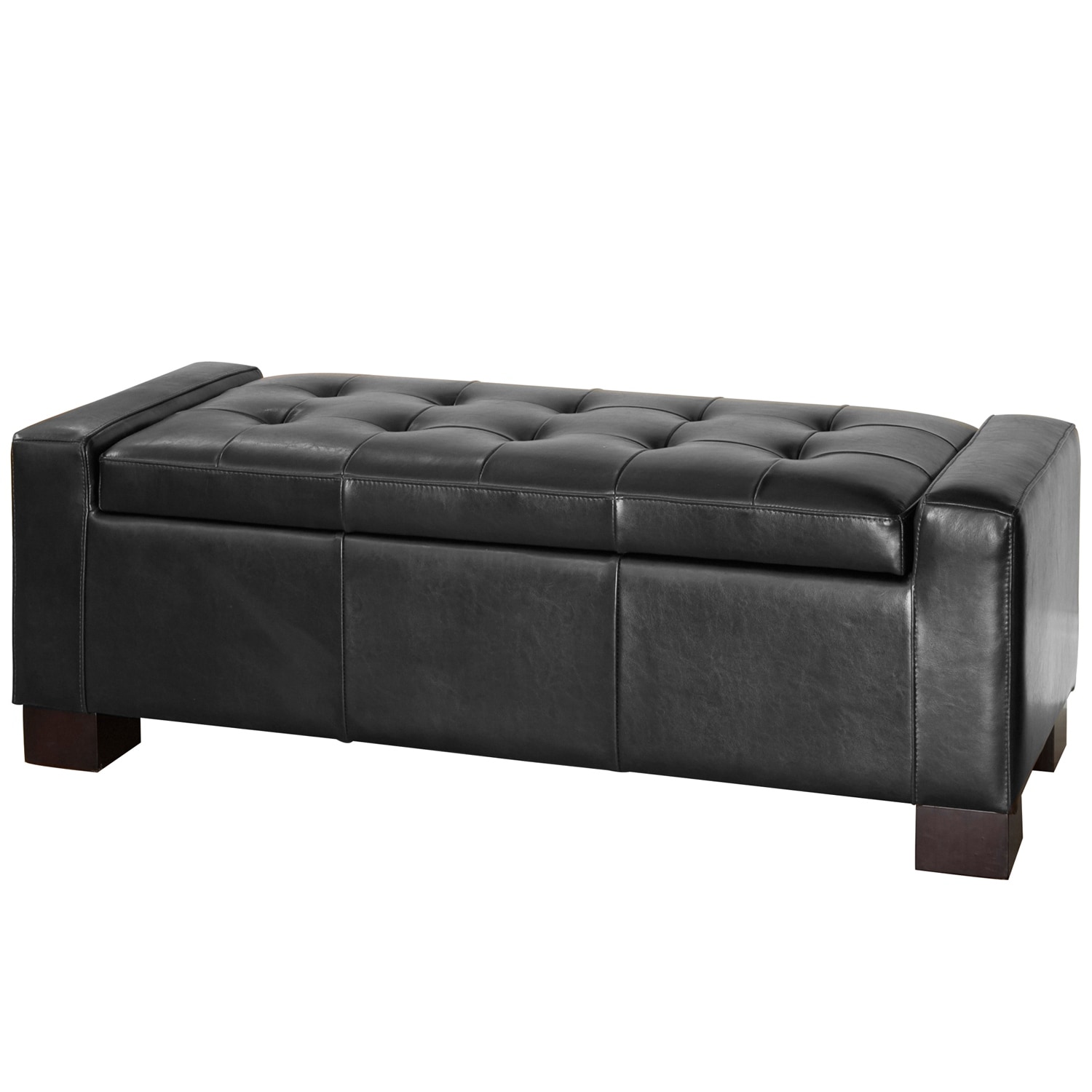 Large 51" Storage Ottoman, Tufted Storage Bench for Living Room, Entryway, or Bedroom