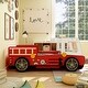 preview thumbnail 2 of 8, Rozo Contemporary Red Speedy Fire Engine Platform Kid Bed by Furniture of America