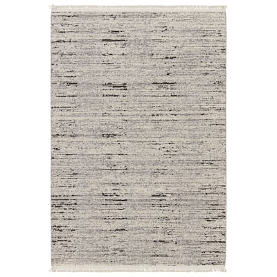 Ragnar Striped Blue/ Gray Area Rug (4'X6')