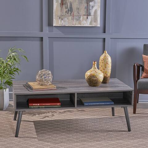 Azzura Mid Century Modern Faux Wood Coffee Table by Christopher Knight Home