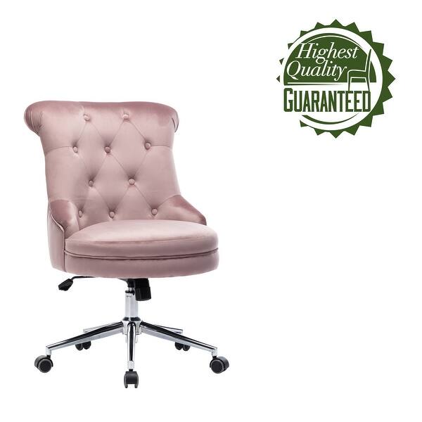Porthos Home Itzel Velvet Desk Chair With Swivel Wingback Design Overstock 32765510