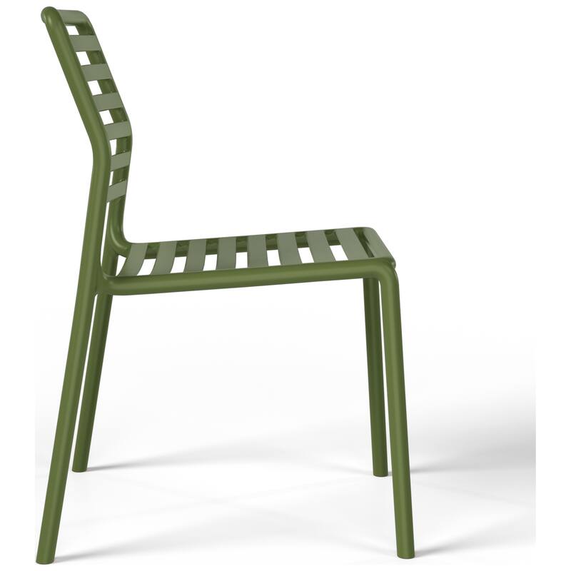 Frond and Form Outdoor Stacking Dining Side Chair (Set of 2)
