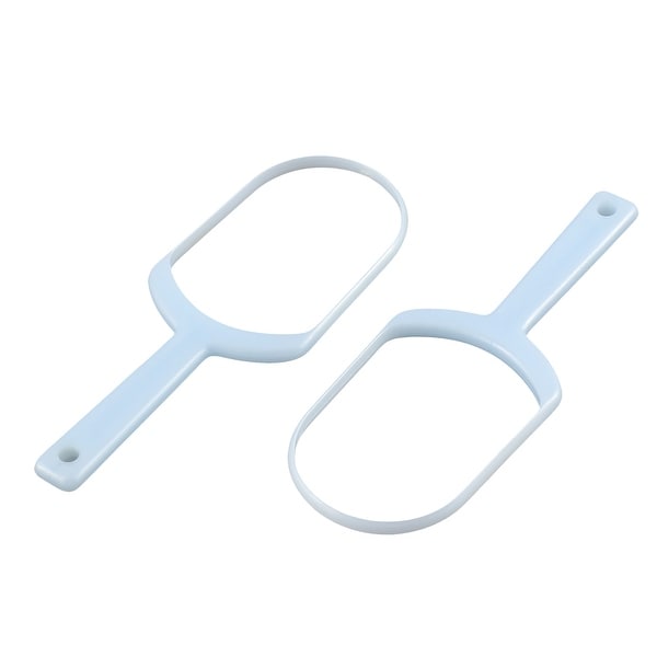 Unique Bargains 2 Pcs Handy Tongue Scratching Cleaner Remover Scraper Oral Care Tool Blue