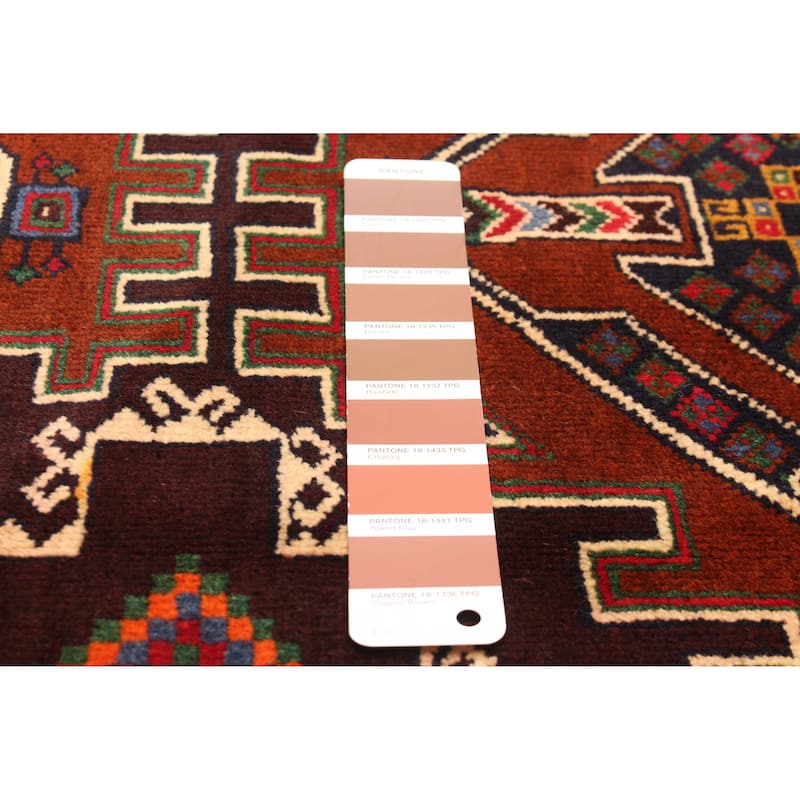 ECARPETGALLERY Hand-knotted Teimani Brown Wool Rug - 3'7 x 6'11