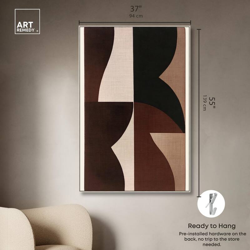 Quartet in Brown II Canvas by Art Remedy