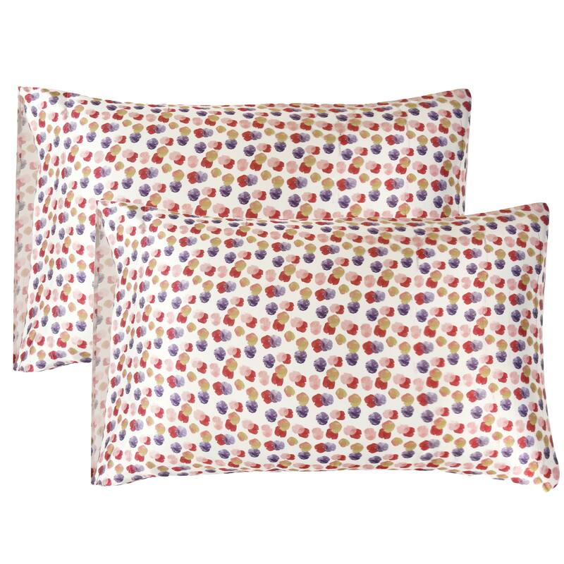 mend Satin Beauty Pillowcase - Set of 2 - Abstract Floral - Standard