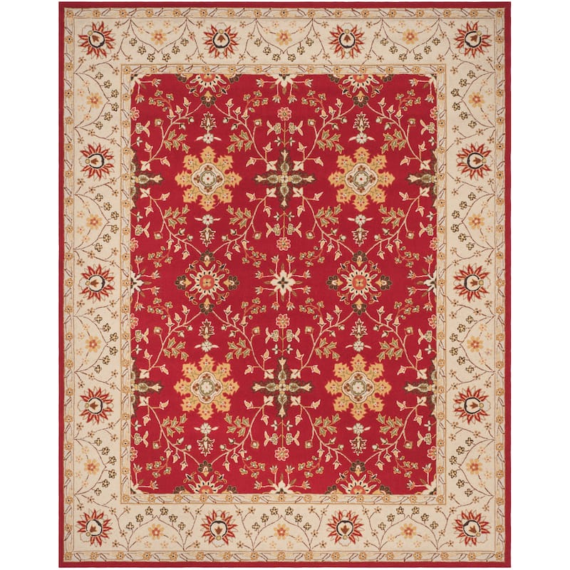 SAFAVIEH, Handmade Easy Care Mariola Oriental Rug - 8' x 10' - Red/Ivory