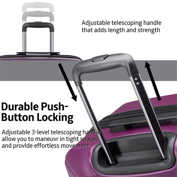 3 piece luggage sets with spinner wheels