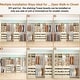 preview thumbnail 7 of 7, Set of 2 Closet System with Wooden Drawers and Hanging Rods, Closet Organizer with Adjustable Storage Shelves