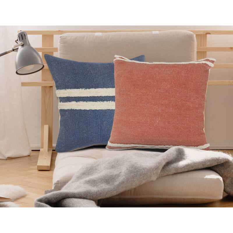 Sevita Soft Striped Cinnamon Throw Pillow