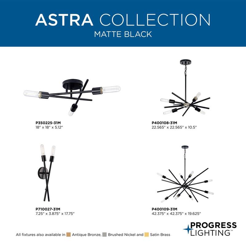 Progress Lighting Astra 6 Light 23" Wide Sputnik Chandelier