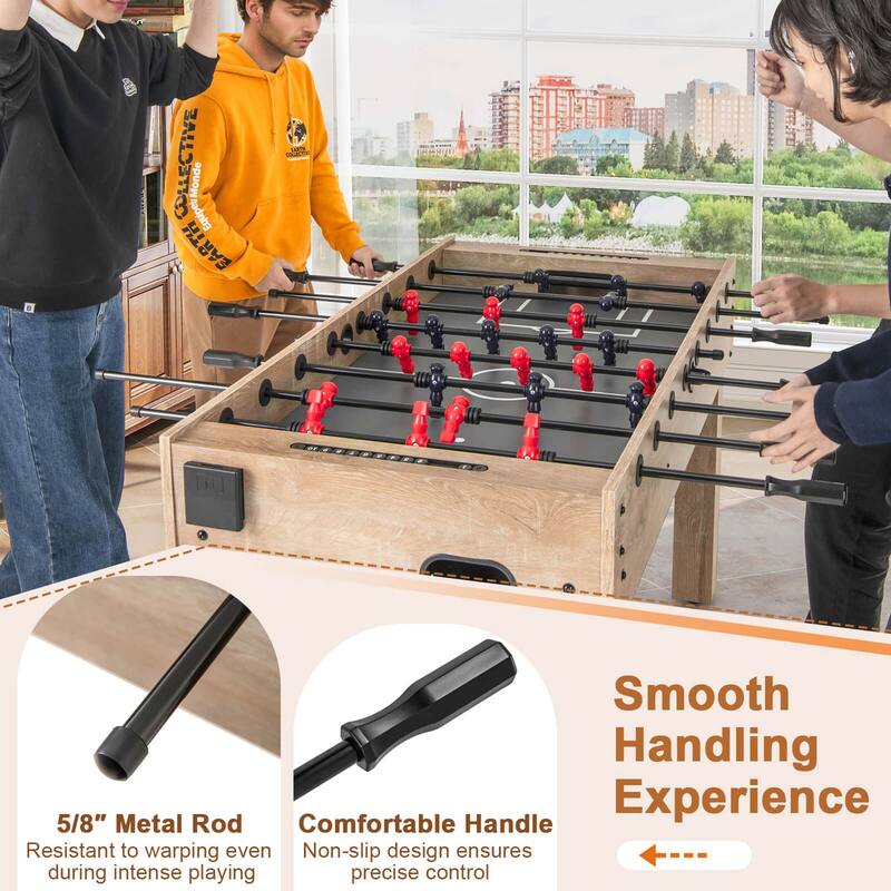 Costway 54 Inches Full Size Foosball Table with Legs 2 Balls & 2 - See Details