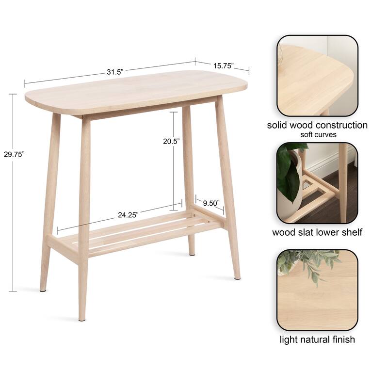 Kate and Laurel Nilas Wood Console Table - 32x16x30