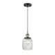 Option Black Antique Brass / Clear Halophane