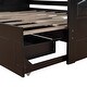 preview thumbnail 9 of 7, Twin Size Wooden Daybed with Two Storage Drawers and Trundle Bed,Extendable Bed Daybed,Sofa Bed