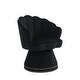 preview thumbnail 18 of 34, Mid Century Velvet 360° Swivel Sofa Chair w/Wide Upholstered Round Armchairs, Swivel Barrel Club Chair for Living Room, Bedroom