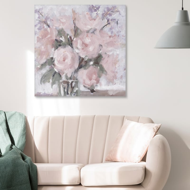 Champagne Pinks Blush by Pamela Gatens Canvas Art Print