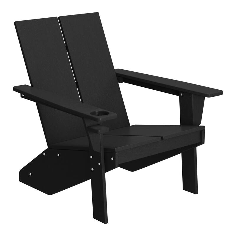 Coastin Modern Poly Adirondack Chair With Ottoman