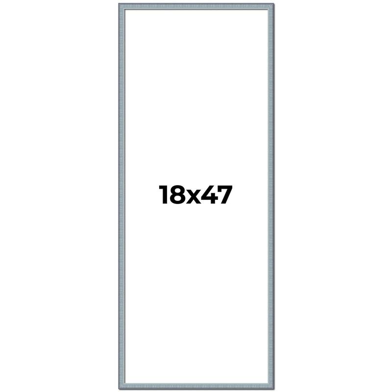 18x47 Frame Rustic Sky Blue Solid Wood Picture Frame | 0.75 Inch
