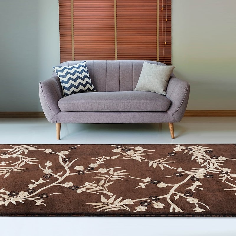 Platinum Collection Floral Area Rug