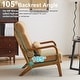 preview thumbnail 62 of 105, High Back Solid Wood Armrest Backrest Leisure Chair Accent Chair