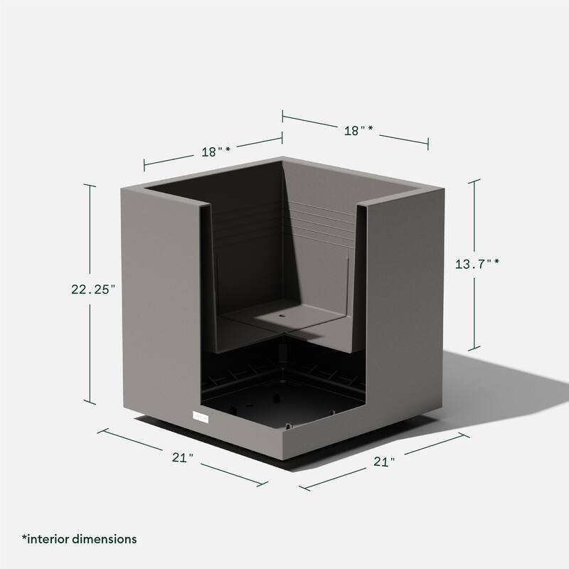 Block Series Plastic Cube Planter