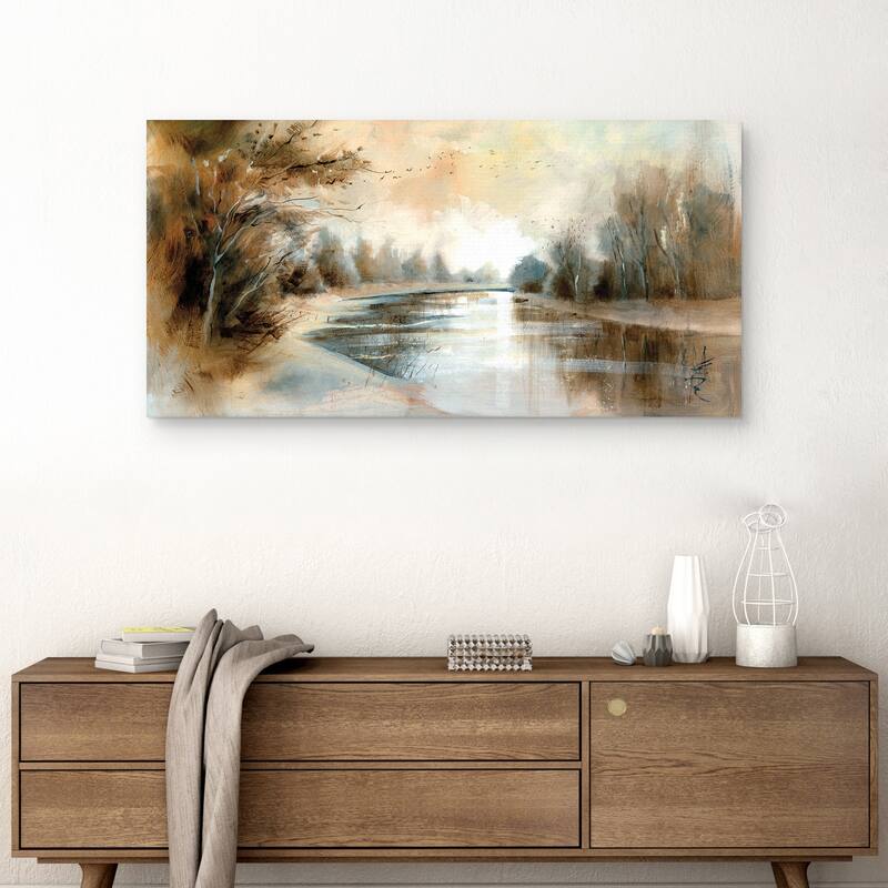 Winding River by Anne Farrall Doyle Canvas Art Print