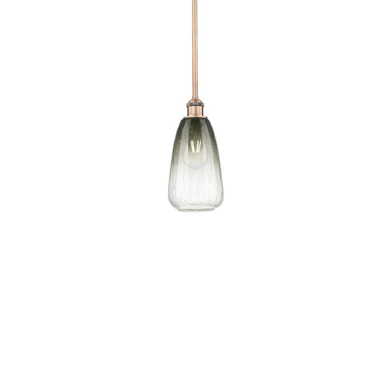 Innovations Lighting 616-1S-13-6 Brookhaven Almond Pendant Brookhaven - Antique Copper / Slate