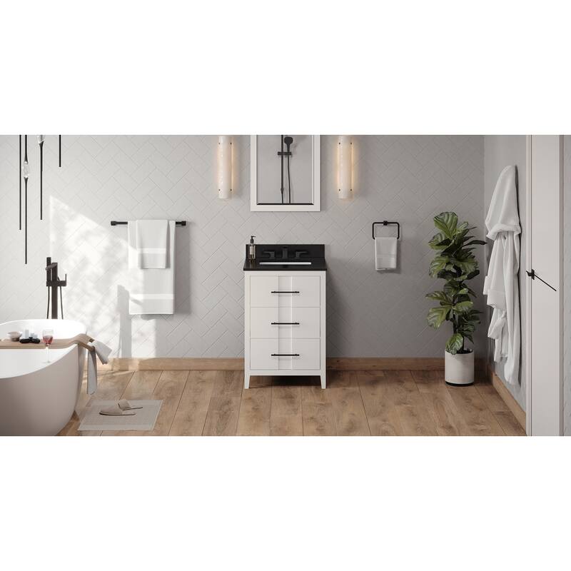 Jeffrey Alexander VKITKAT24R-GRANITE Katara 24" Free Standing Vanity