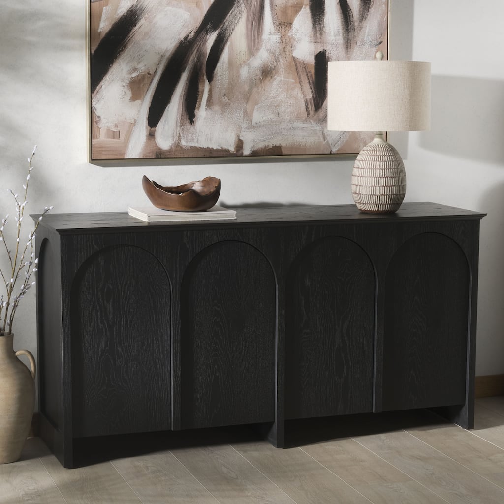 SAFAVIEH Couture Tashalie 4 Door Wood Sideboard - 64"W x 19"D x 33"H