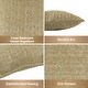 preview thumbnail 9 of 9, Outdoor/Indoor Throw Pillows, Decorative Throw Pillows with Inserts, Simulated Straw Weaving 18"x18" Square Pillows (Set of 2)