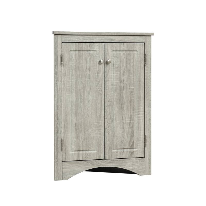 Triangle Bathroom Storage Cabinet with Adjustable Shelves
