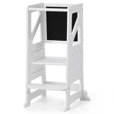 Wooden Step Stools for Kids Toddler Tower, Learning Tower Toddler Kitchen Stool Helper