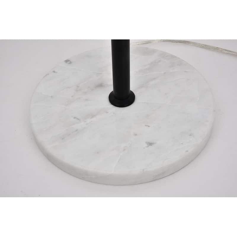 1 Light Floor Lamp with 11 inch Clear Glass