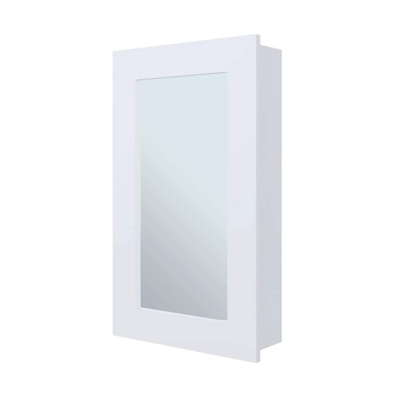 Wall-Mounted Medicine Cabinet with Mirror, 3 Internal Shelves, Space-Saving Design for Bathroom, Black Finish
