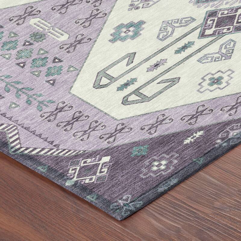 Machine Washable Indoor/ Outdoor Global Hiawatha Chantille Rug