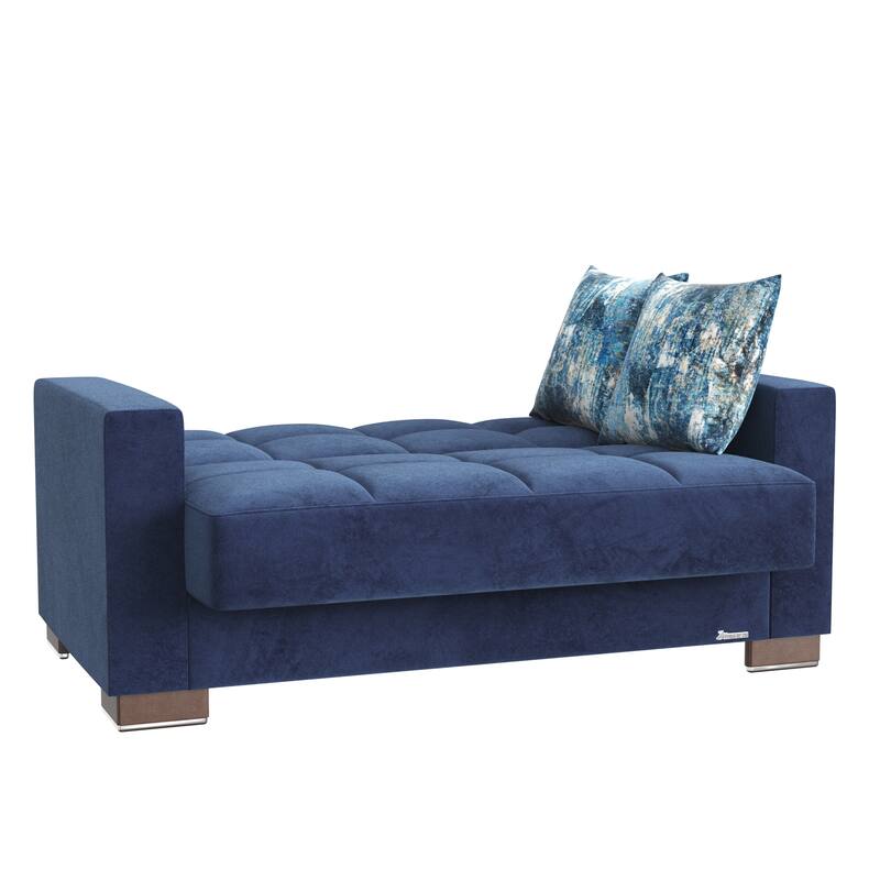 Collection Upholstered Convertible Loveseat With Storage